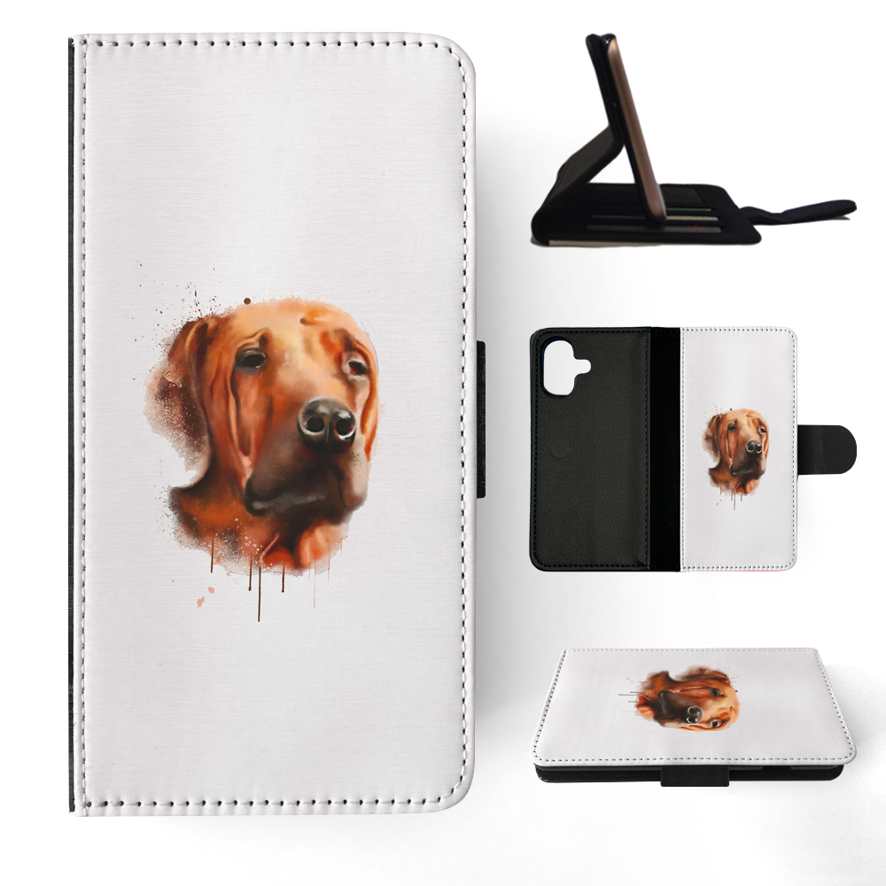 FLIP CASE FOR APPLE IPHONE|WATERCOLOUR DOG ART #1 - Picture 21 of 193