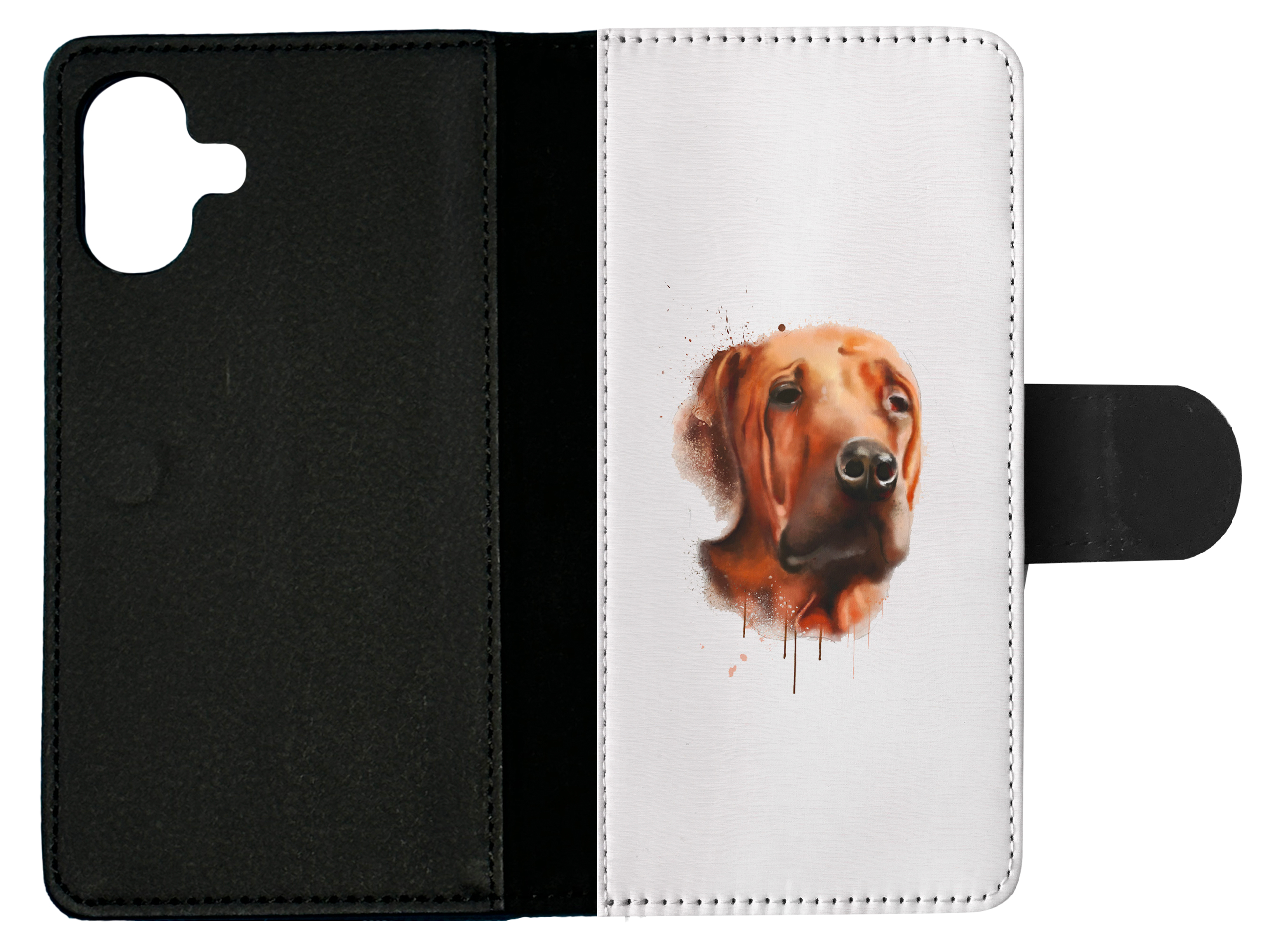 FLIP CASE FOR APPLE IPHONE|WATERCOLOUR DOG ART #1 - Picture 19 of 193