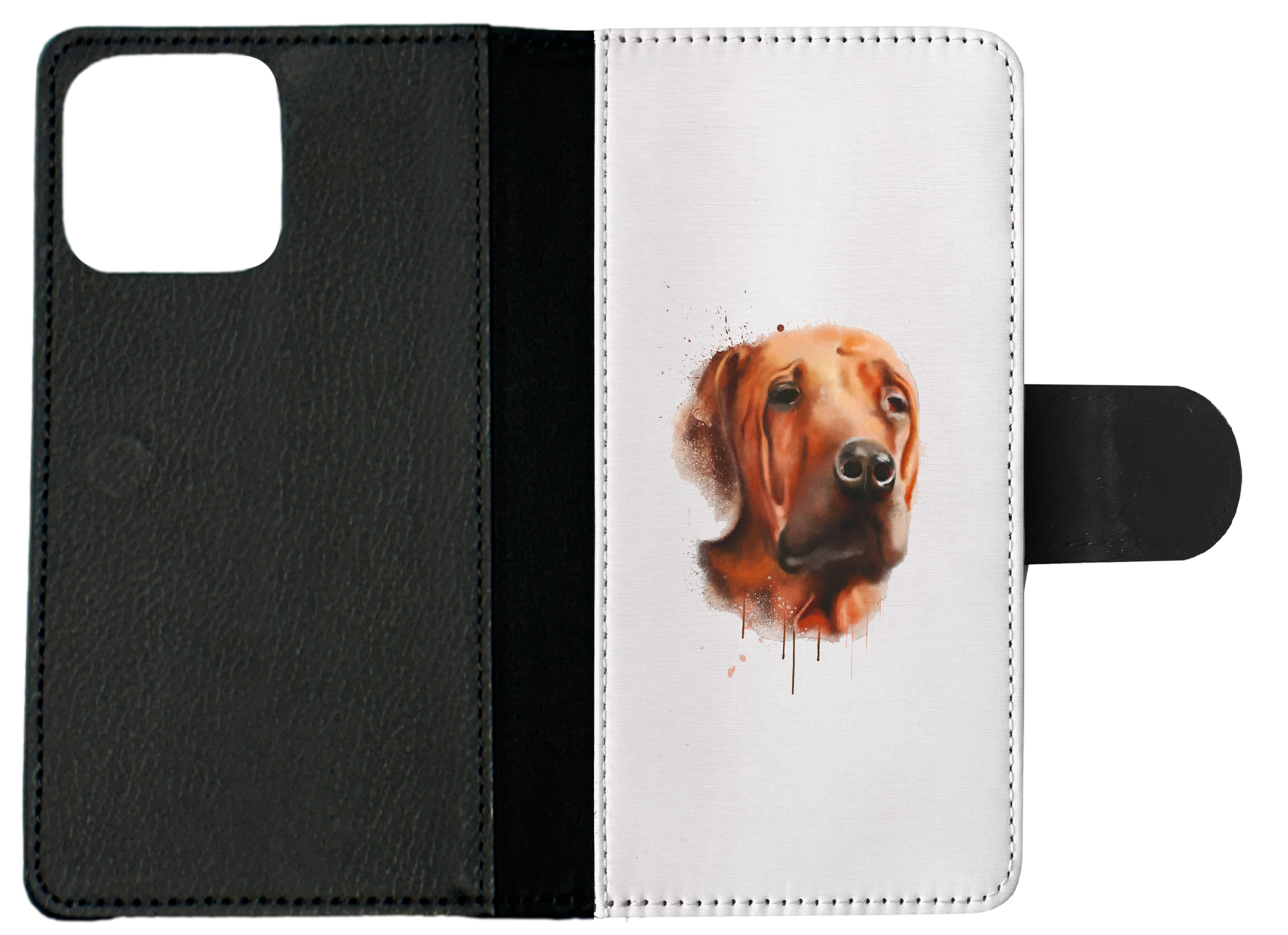 FLIP CASE FOR APPLE IPHONE|WATERCOLOUR DOG ART #1 - Picture 9 of 193