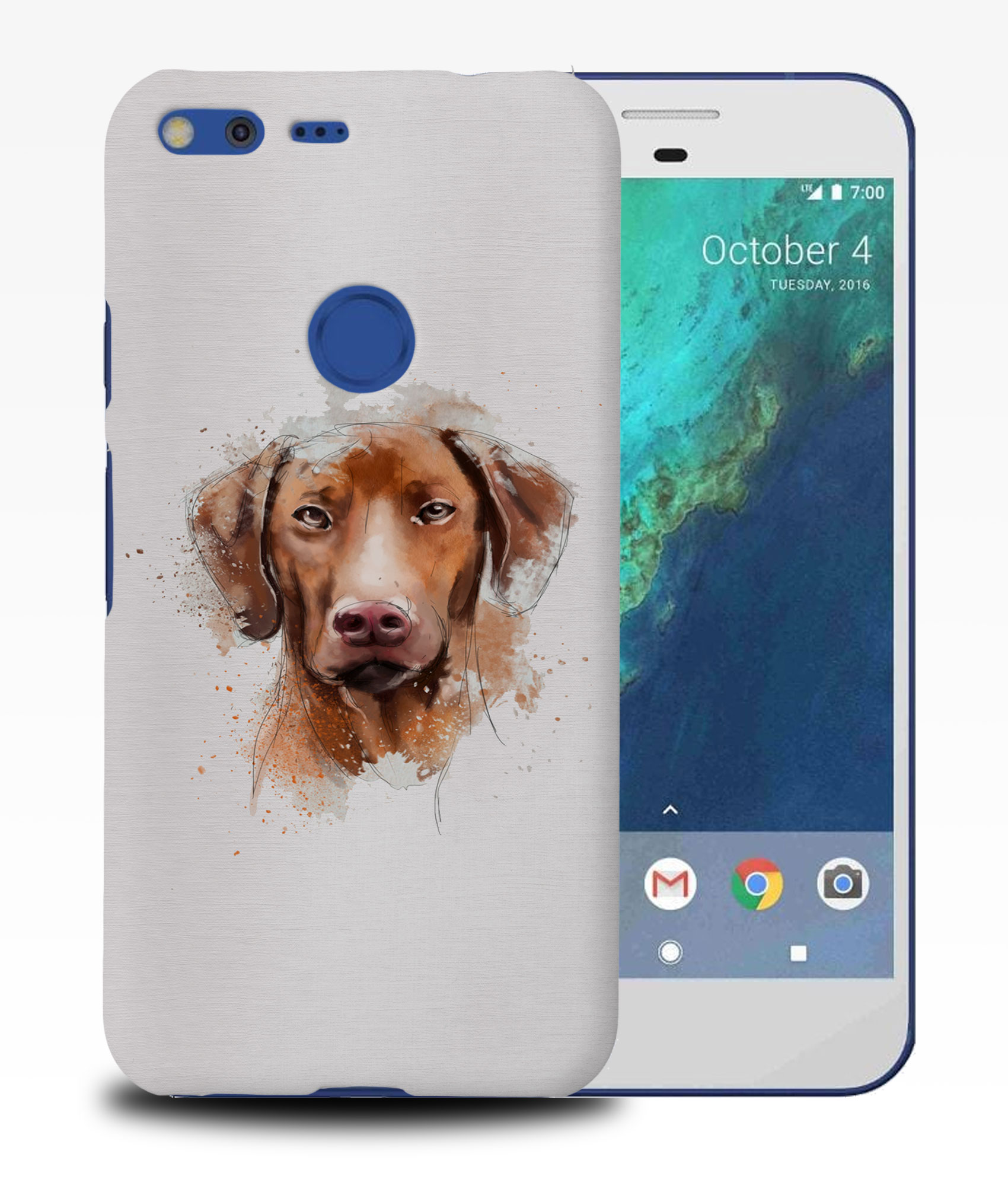 CASE COVER FOR GOOGLE PIXEL|WATERCOLOUR DOG ART #2 - Picture 10 of 11