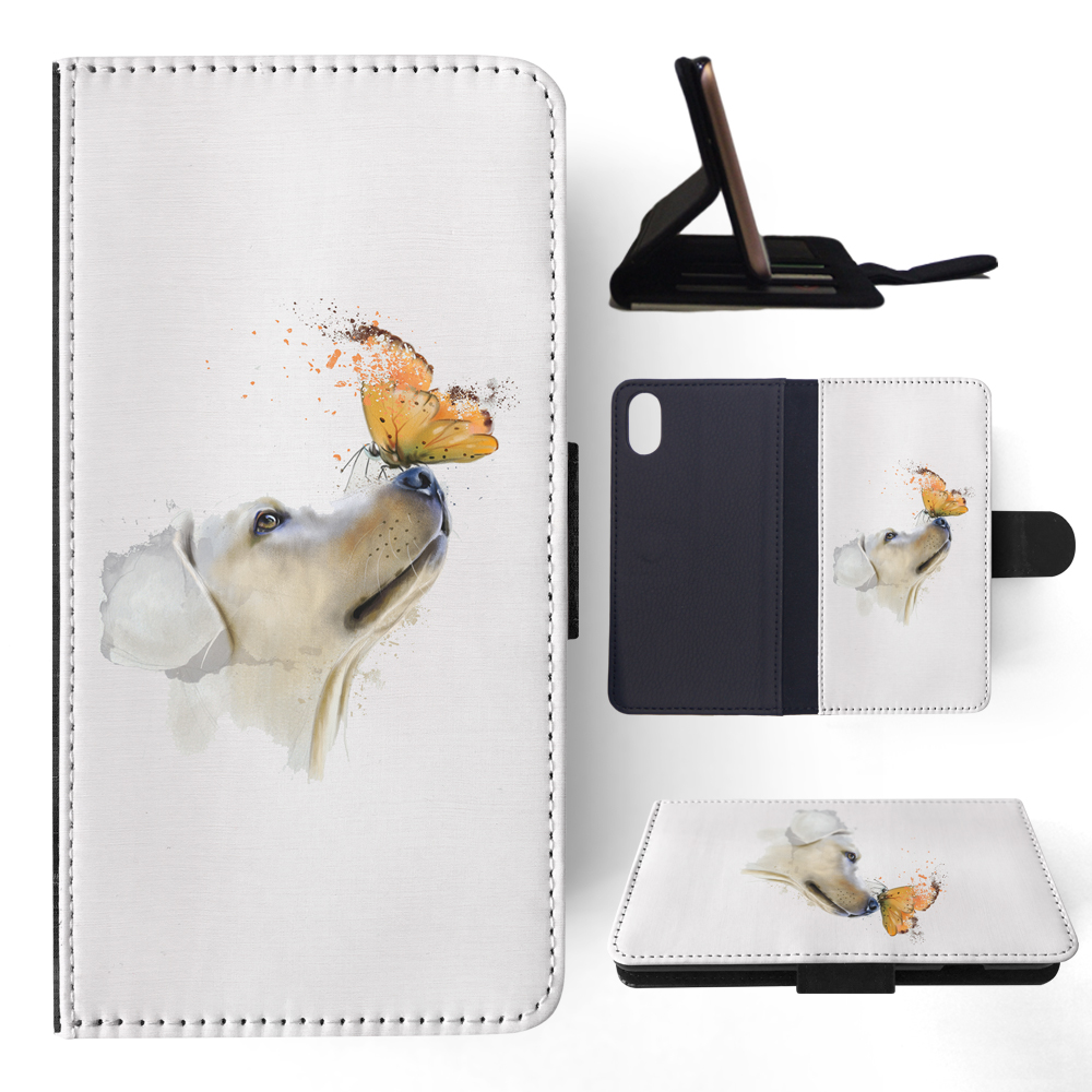 FLIP CASE FOR APPLE IPHONE|WATERCOLOUR DOG LABRADOR ART - Picture 114 of 193
