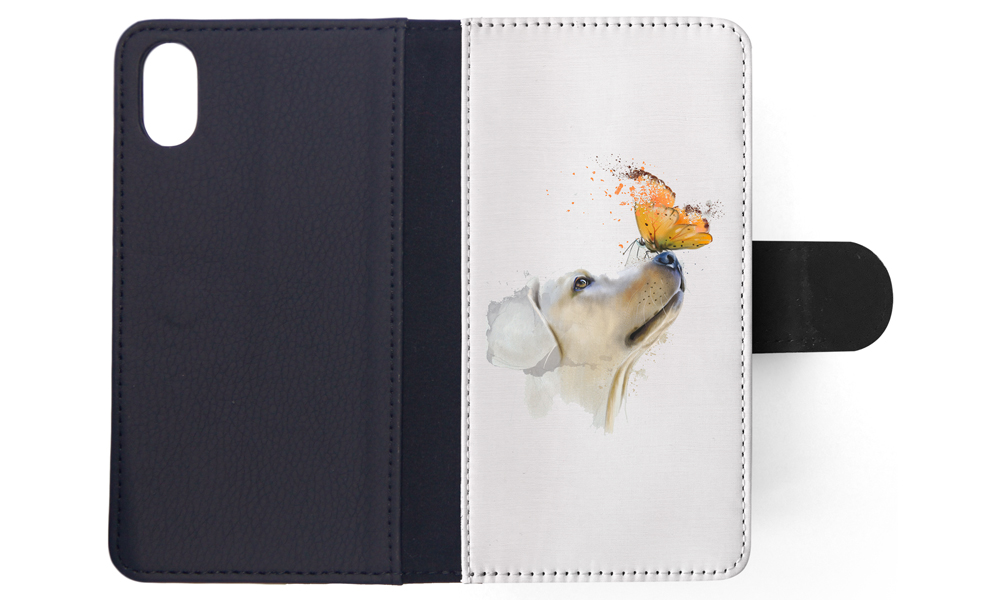 FLIP CASE FOR APPLE IPHONE|WATERCOLOUR DOG LABRADOR ART - Picture 117 of 193