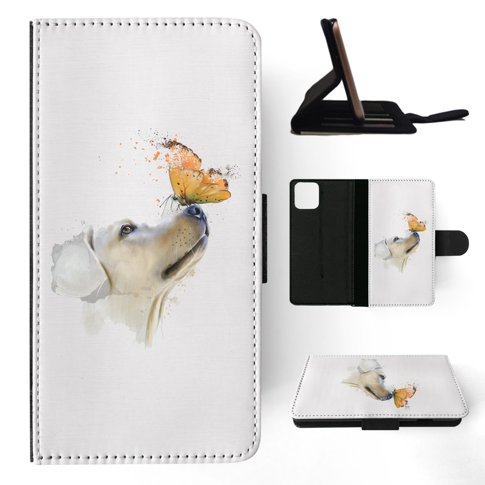 FLIP CASE FOR APPLE IPHONE|WATERCOLOUR DOG LABRADOR ART - Picture 99 of 193