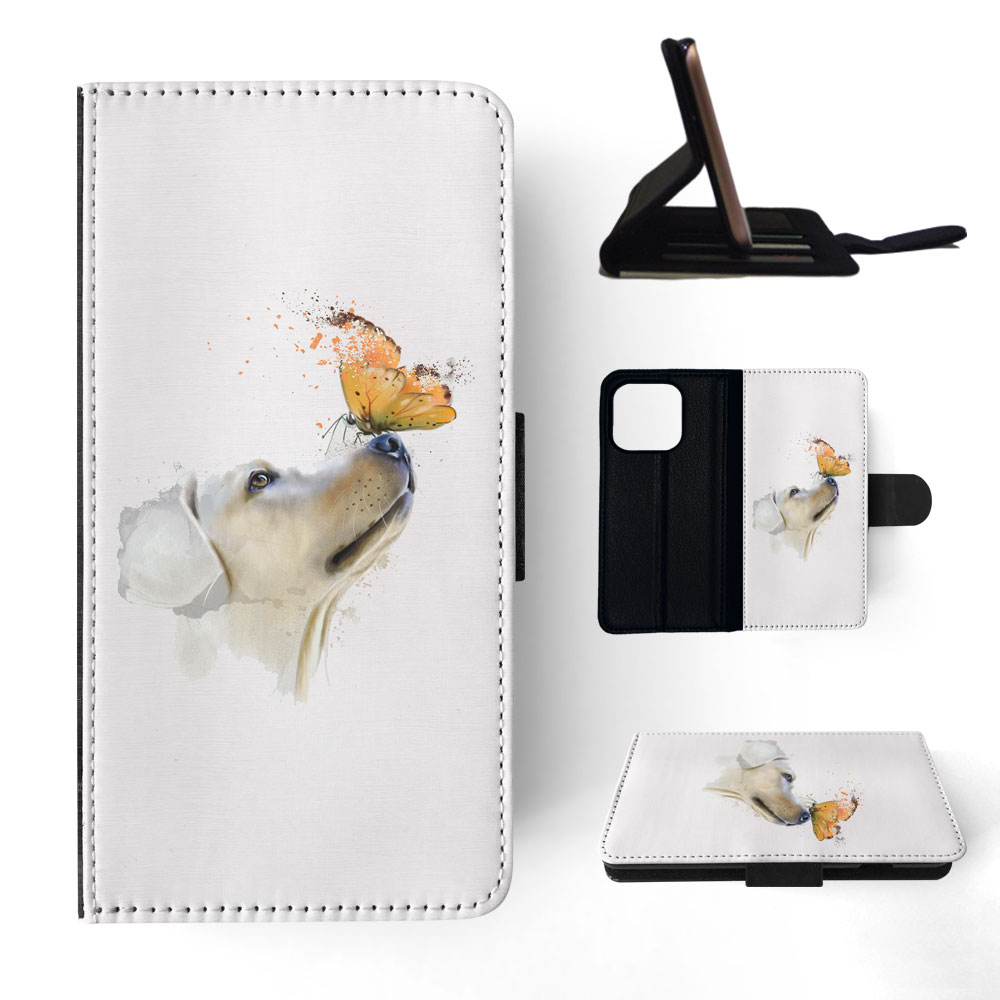 FLIP CASE FOR APPLE IPHONE|WATERCOLOUR DOG LABRADOR ART - Picture 71 of 193