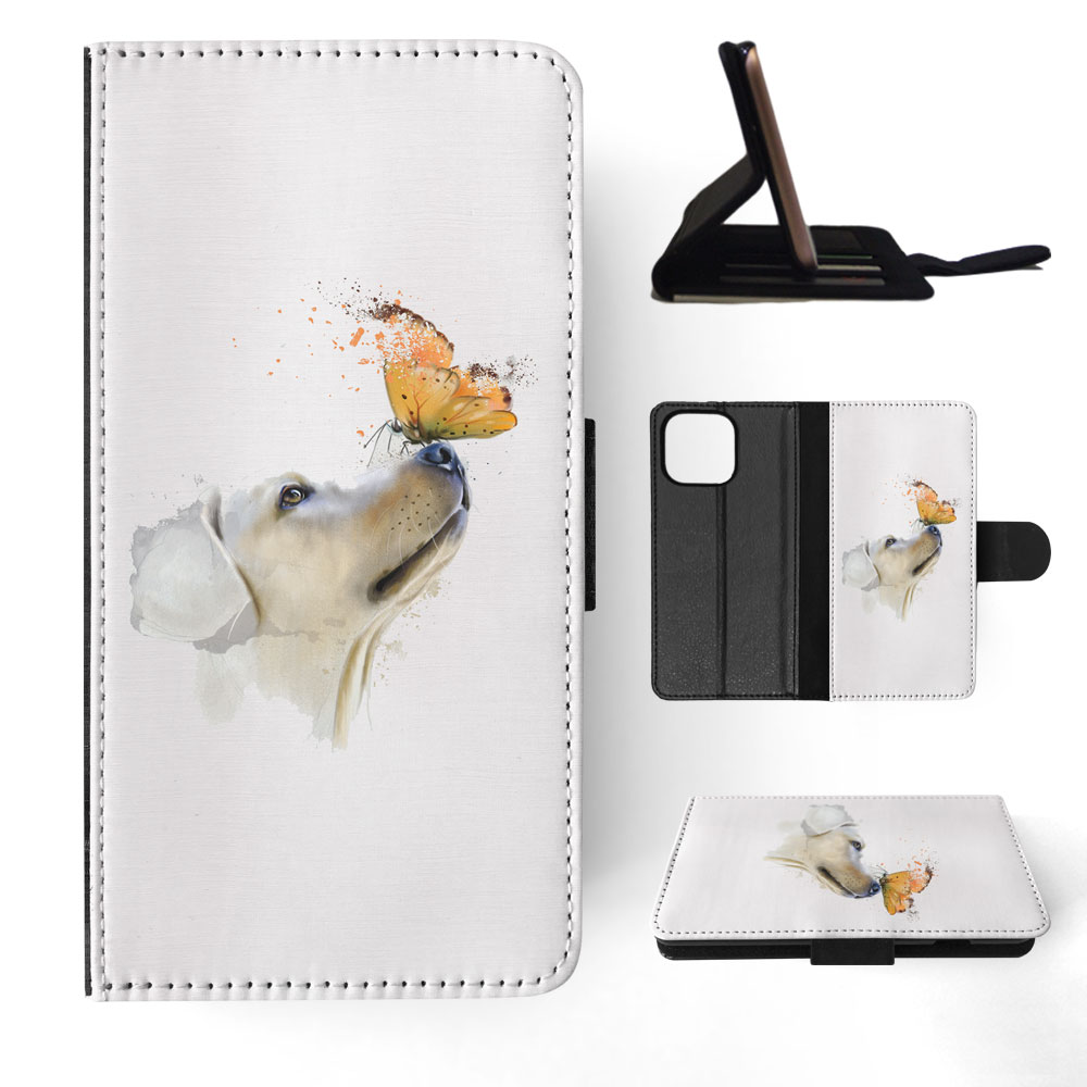 FLIP CASE FOR APPLE IPHONE|WATERCOLOUR DOG LABRADOR ART - Picture 66 of 193
