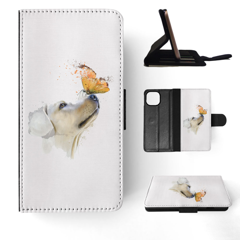 FLIP CASE FOR APPLE IPHONE|WATERCOLOUR DOG LABRADOR ART - Picture 61 of 193