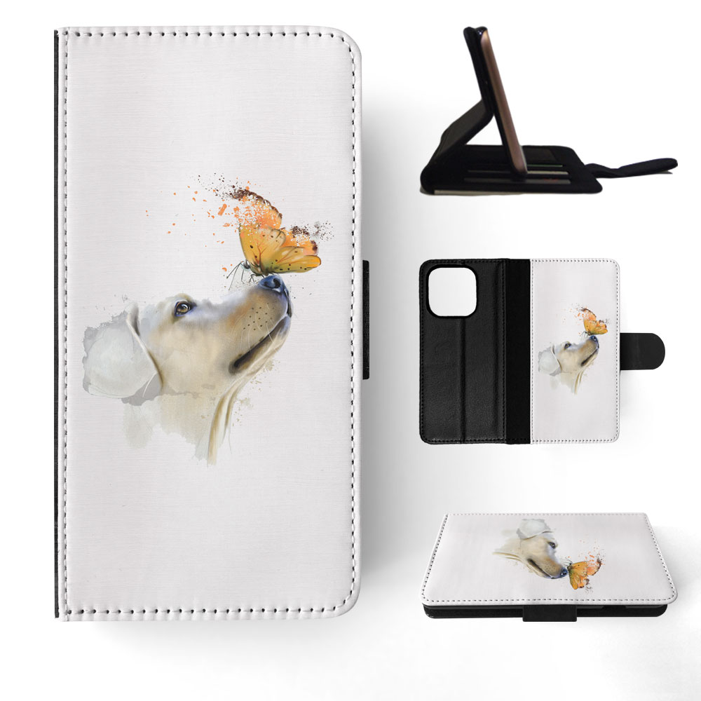 FLIP CASE FOR APPLE IPHONE|WATERCOLOUR DOG LABRADOR ART - Picture 51 of 193