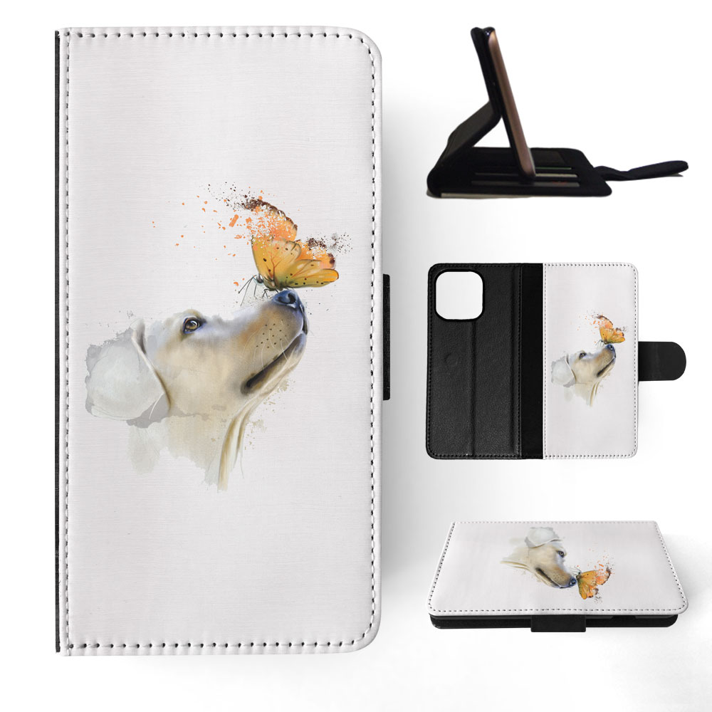 FLIP CASE FOR APPLE IPHONE|WATERCOLOUR DOG LABRADOR ART - Picture 46 of 193