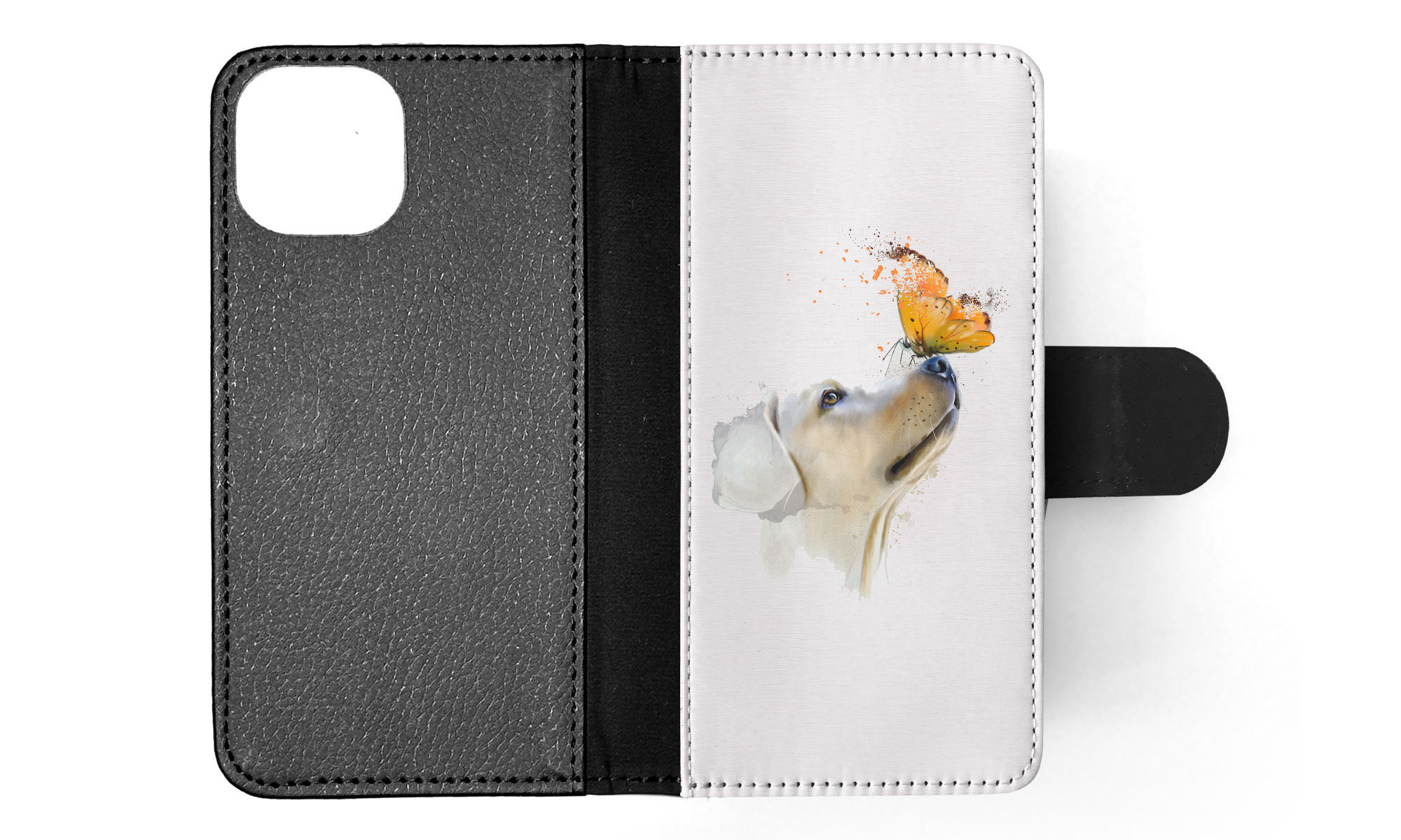 FLIP CASE FOR APPLE IPHONE|WATERCOLOUR DOG LABRADOR ART - Picture 44 of 193