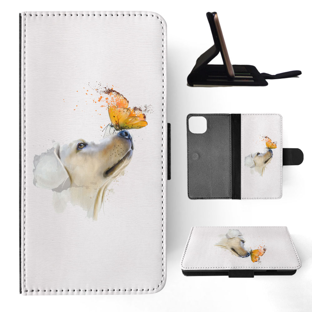 FLIP CASE FOR APPLE IPHONE|WATERCOLOUR DOG LABRADOR ART - Picture 36 of 193