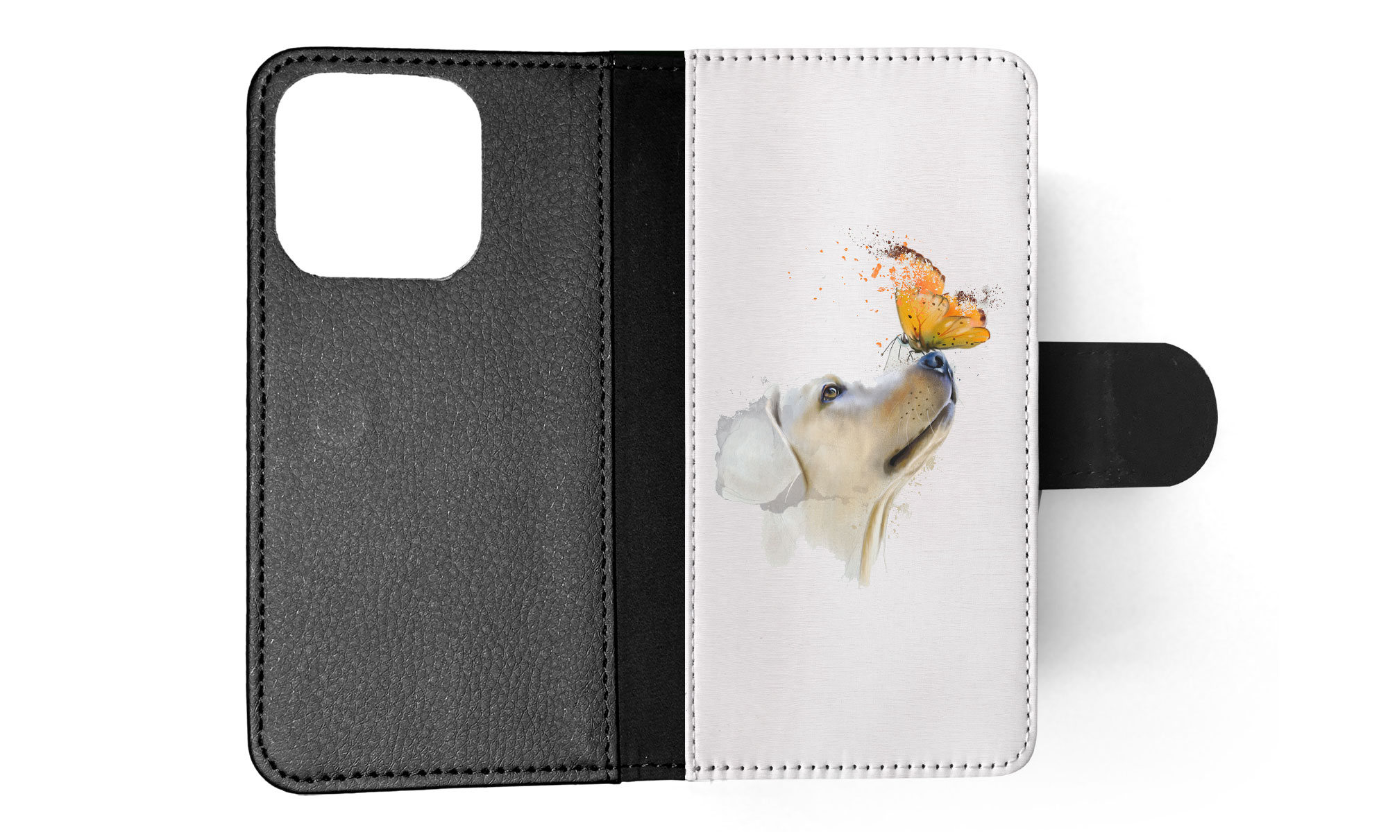 FLIP CASE FOR APPLE IPHONE|WATERCOLOUR DOG LABRADOR ART - Picture 34 of 193