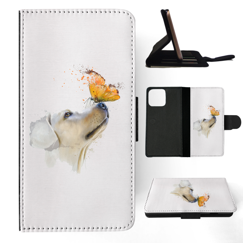 FLIP CASE FOR APPLE IPHONE|WATERCOLOUR DOG LABRADOR ART - Picture 6 of 193