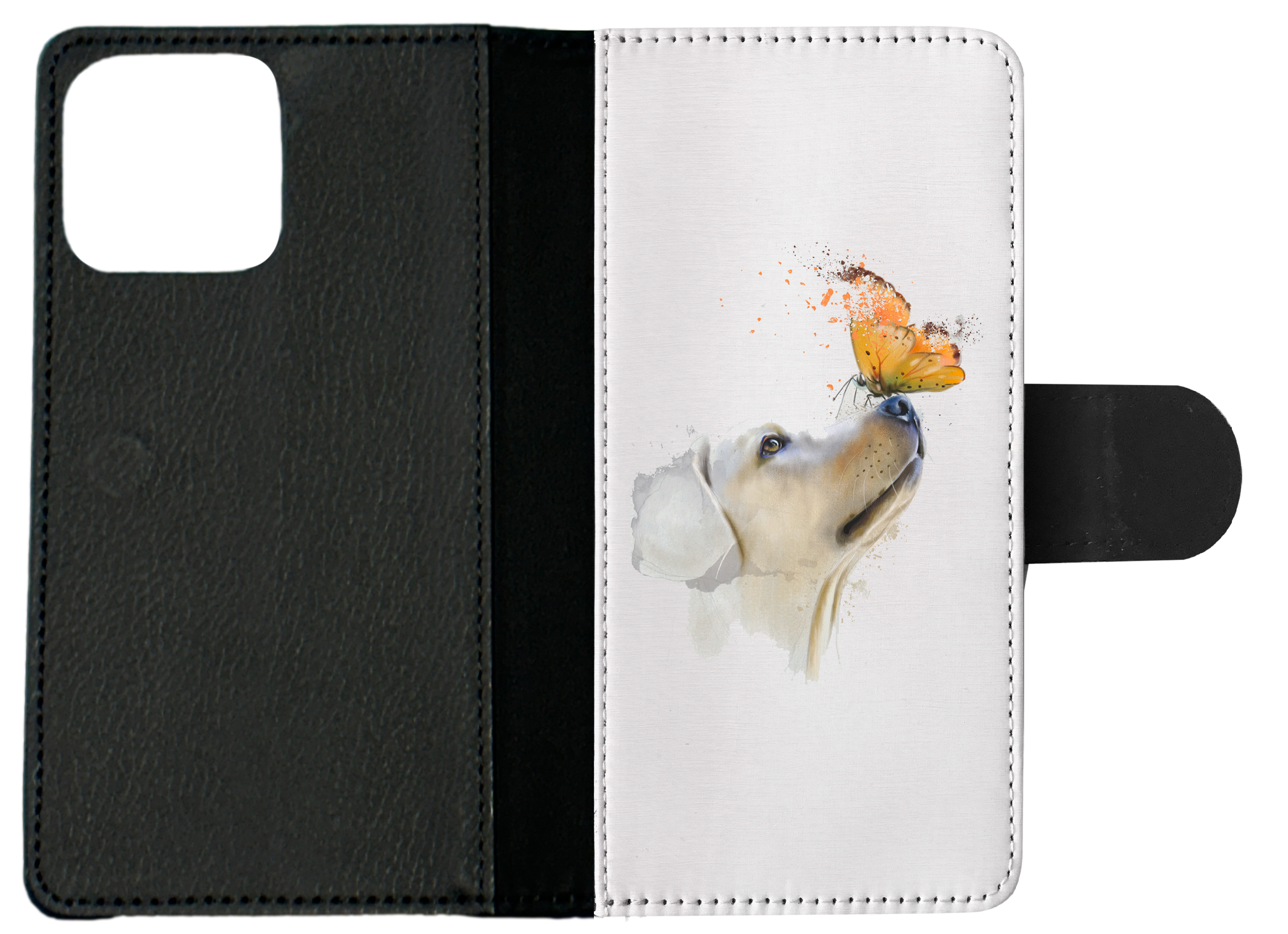 FLIP CASE FOR APPLE IPHONE|WATERCOLOUR DOG LABRADOR ART - Picture 9 of 193