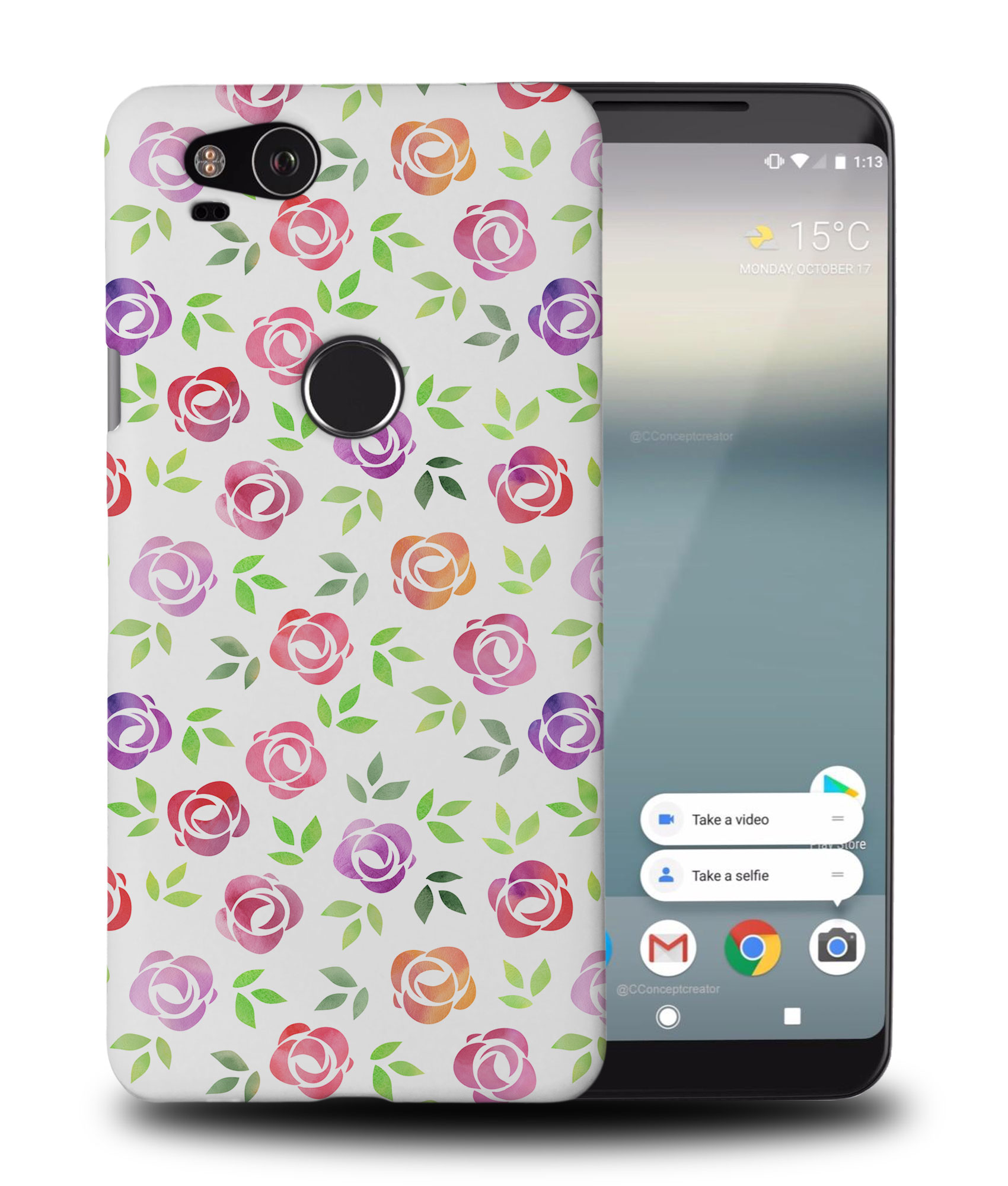 FUNDA PARA GOOGLE PIXEL|PATRÓN FLORAL ACUARELA #2 - Imagen 9 de 11