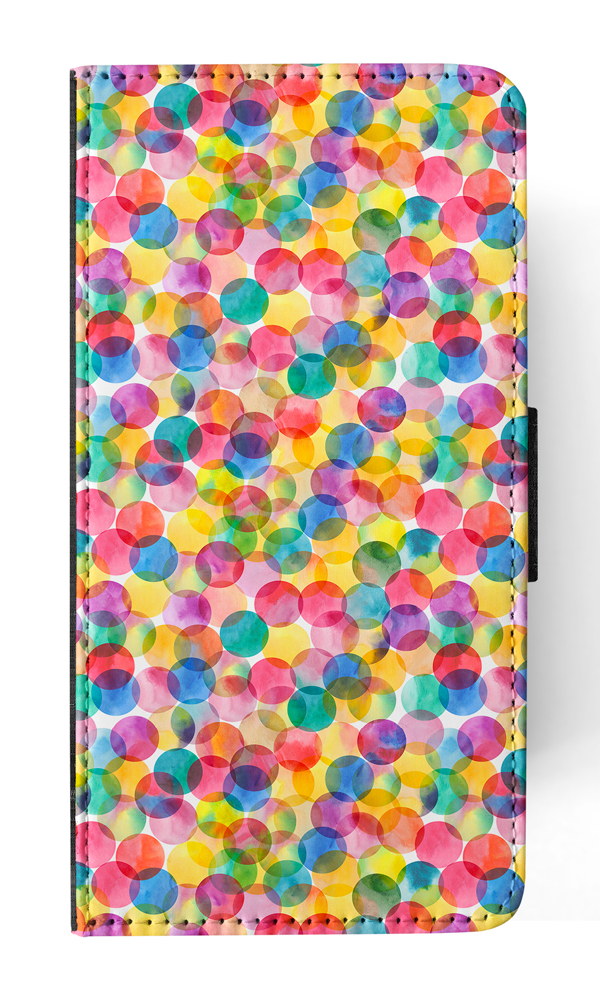 FLIP CASE FOR SAMSUNG GALAXY|RAINBOW CIRCLE POLKA DOTS PATTERN - Picture 87 of 120