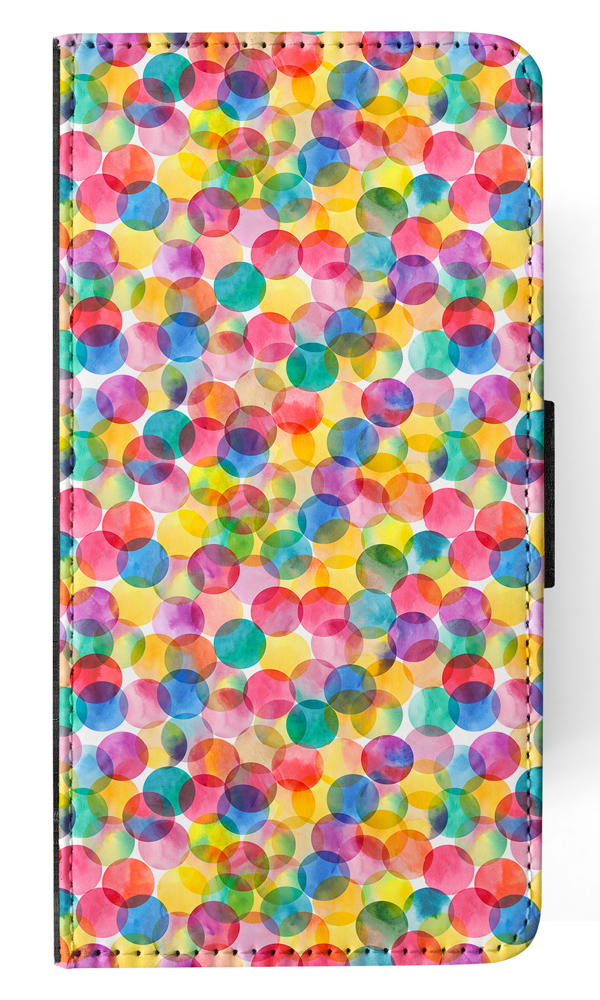 FLIP CASE FOR SAMSUNG GALAXY|RAINBOW CIRCLE POLKA DOTS PATTERN - Picture 97 of 120