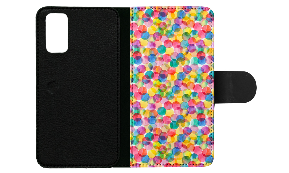 FLIP CASE FOR SAMSUNG GALAXY|RAINBOW CIRCLE POLKA DOTS PATTERN - Picture 79 of 120
