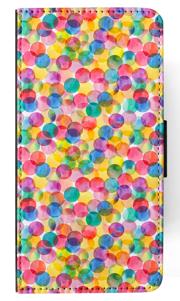 FLIP CASE FOR SAMSUNG GALAXY|RAINBOW CIRCLE POLKA DOTS PATTERN - Picture 72 of 120