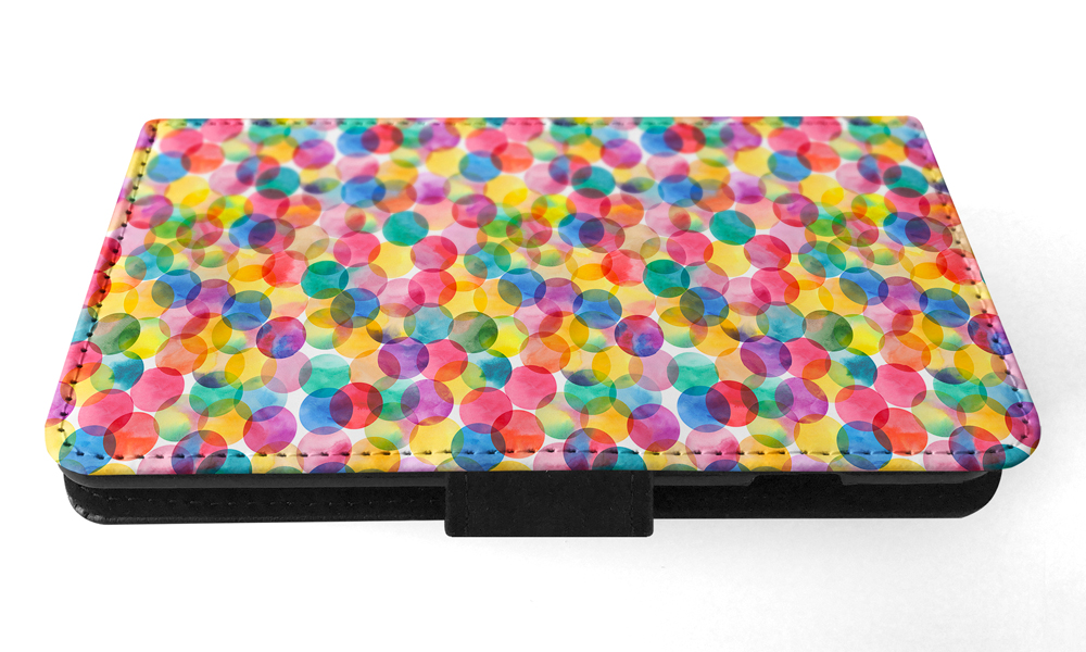 FLIP CASE FOR SAMSUNG GALAXY|RAINBOW CIRCLE POLKA DOTS PATTERN - Picture 73 of 120