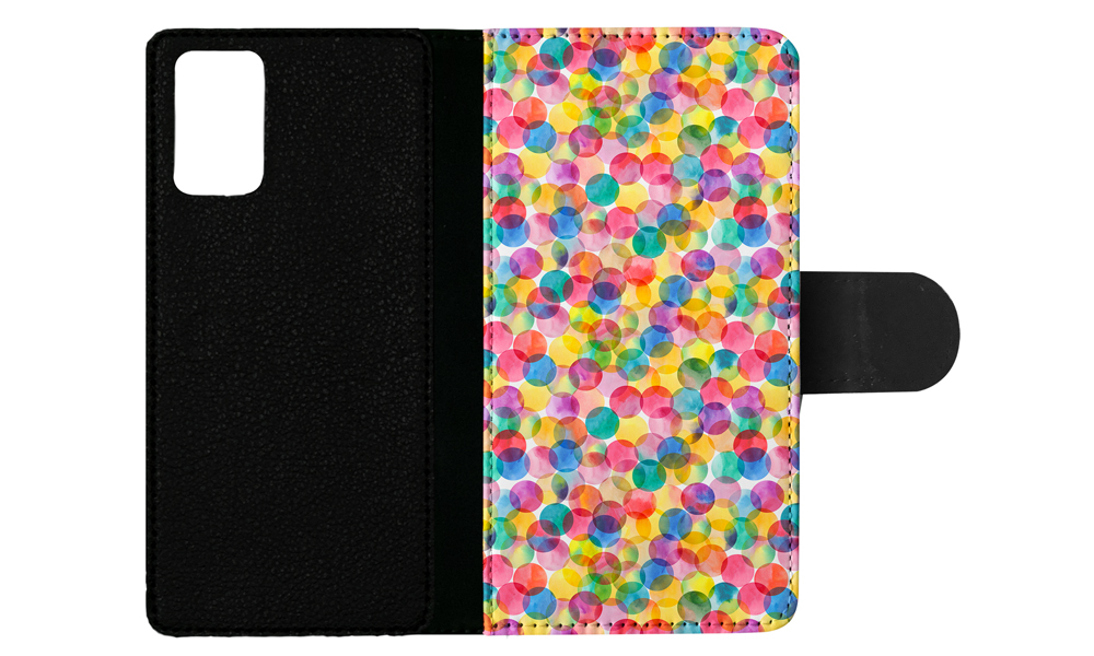 FLIP CASE FOR SAMSUNG GALAXY|RAINBOW CIRCLE POLKA DOTS PATTERN - Picture 74 of 120