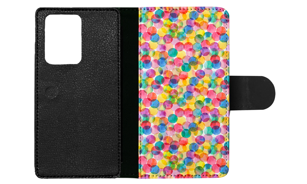 FLIP CASE FOR SAMSUNG GALAXY|RAINBOW CIRCLE POLKA DOTS PATTERN - Picture 69 of 120