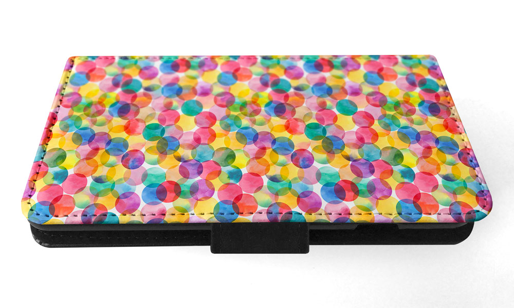 FLIP CASE FOR SAMSUNG GALAXY|RAINBOW CIRCLE POLKA DOTS PATTERN - Picture 63 of 120