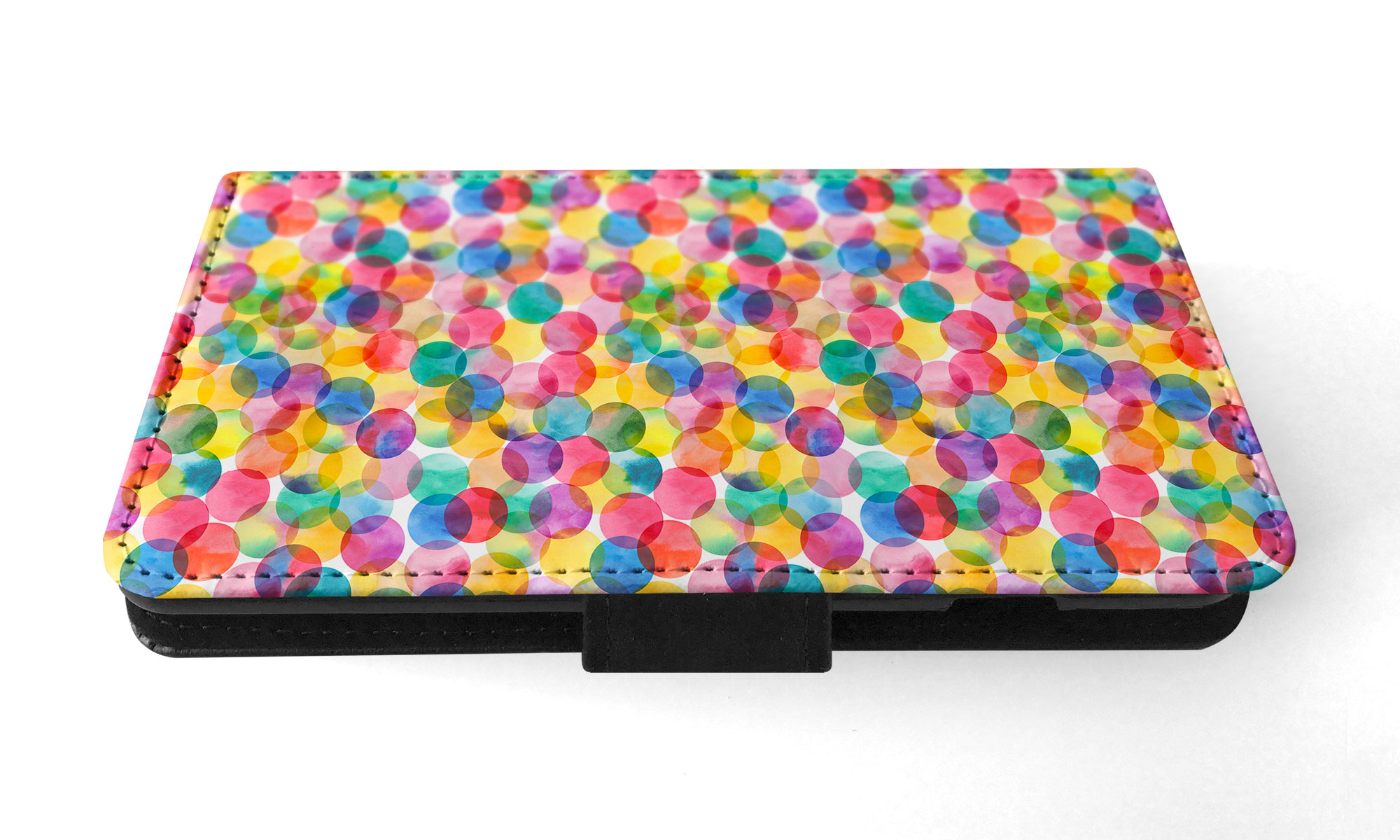 FLIP CASE FOR SAMSUNG GALAXY|RAINBOW CIRCLE POLKA DOTS PATTERN - Picture 48 of 120