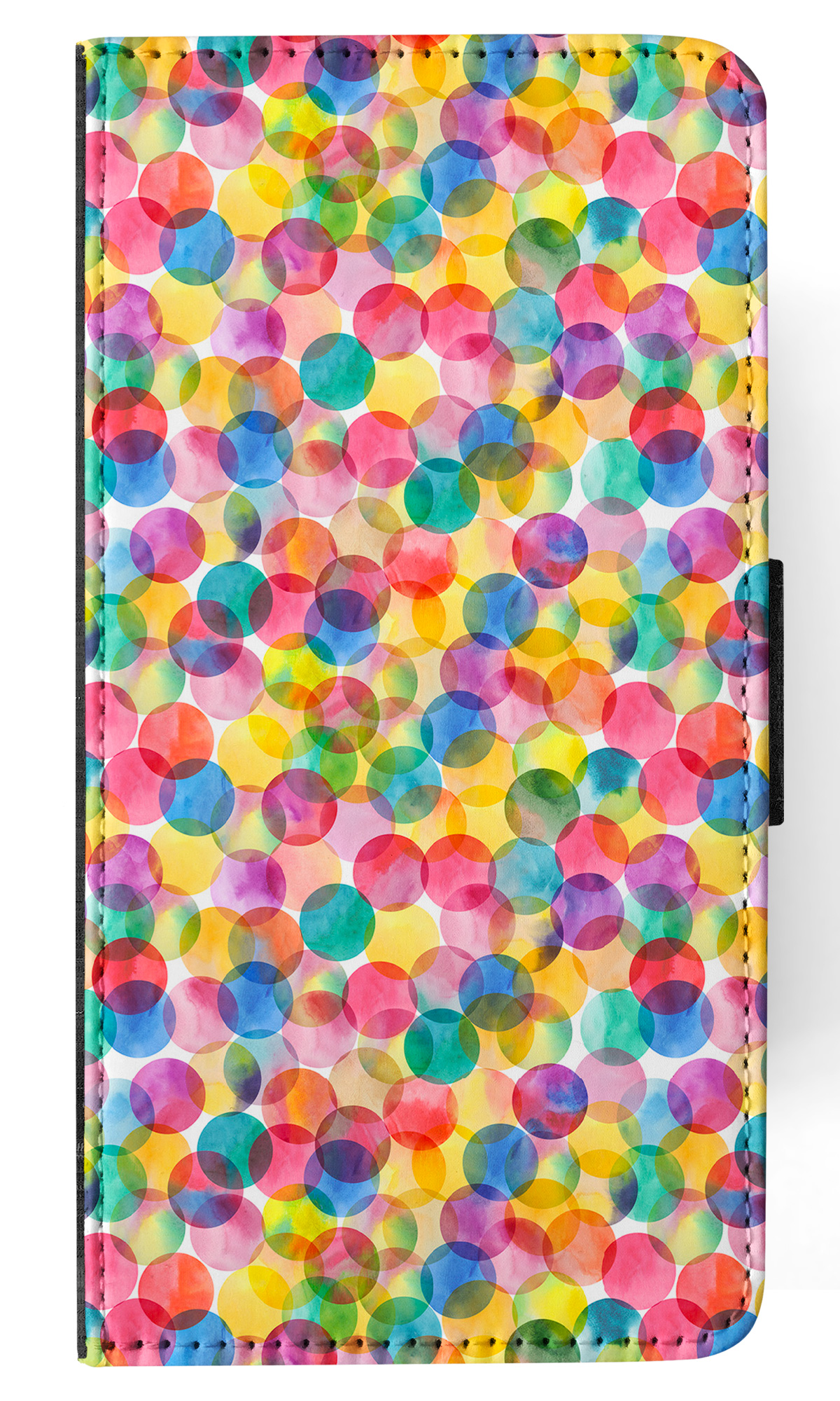 FLIP CASE FOR SAMSUNG GALAXY|RAINBOW CIRCLE POLKA DOTS PATTERN - Picture 12 of 120