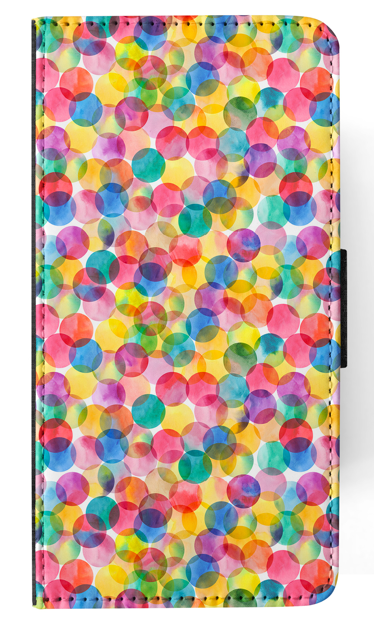 FLIP CASE FOR SAMSUNG GALAXY|RAINBOW CIRCLE POLKA DOTS PATTERN - Picture 7 of 120