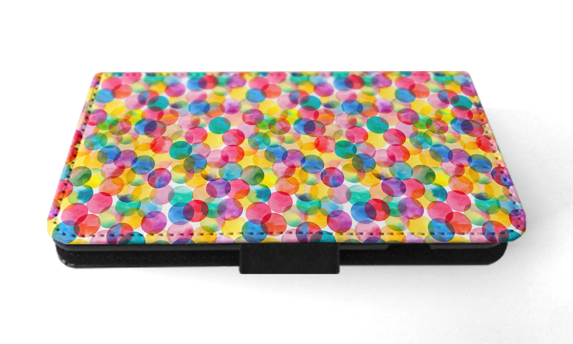 FLIP CASE FOR SAMSUNG GALAXY|RAINBOW CIRCLE POLKA DOTS PATTERN - Picture 33 of 120