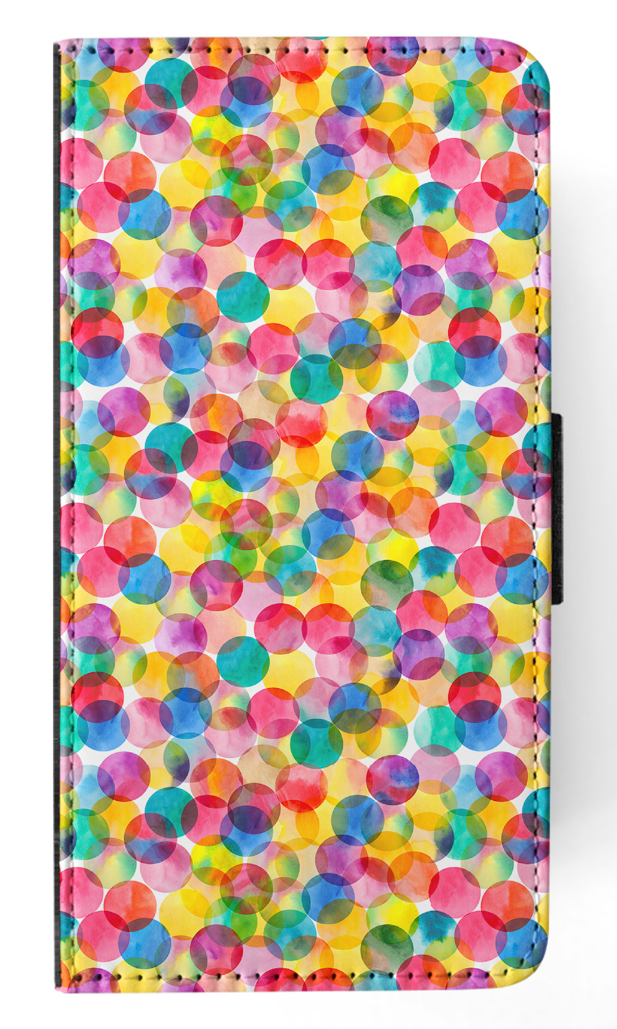 FLIP CASE FOR SAMSUNG GALAXY|RAINBOW CIRCLE POLKA DOTS PATTERN - Picture 27 of 120