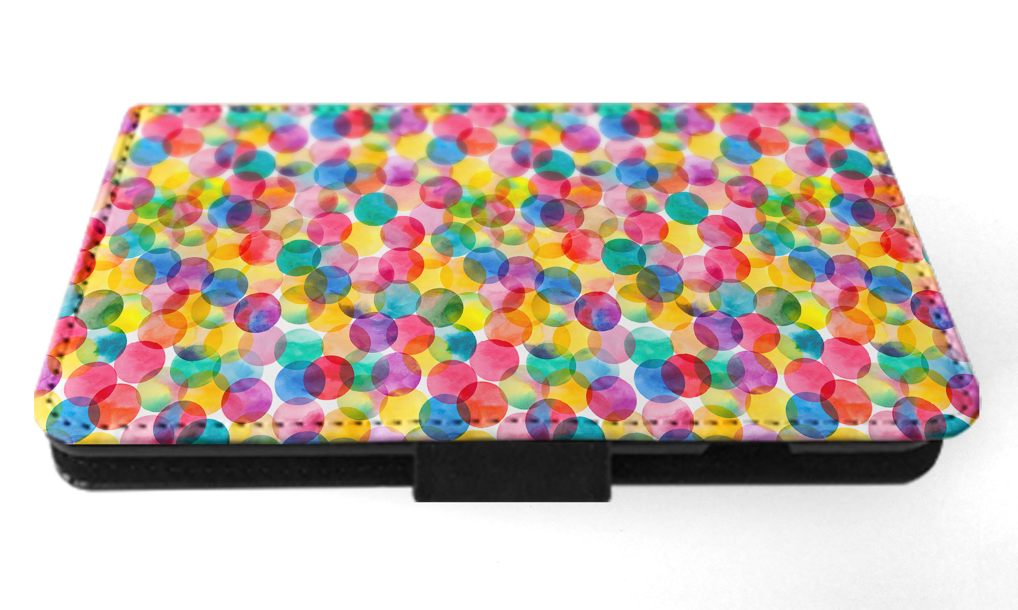 FLIP CASE FOR SAMSUNG GALAXY|RAINBOW CIRCLE POLKA DOTS PATTERN - Picture 23 of 120