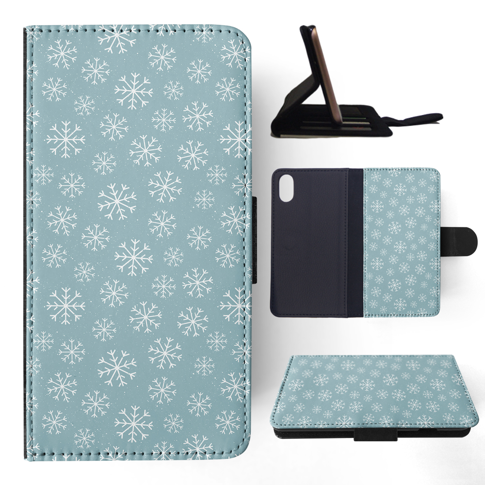 FLIP CASE FOR APPLE IPHONE|WINTER SNOW FLAKE PATTERN #1 - Imagen 114 de 193