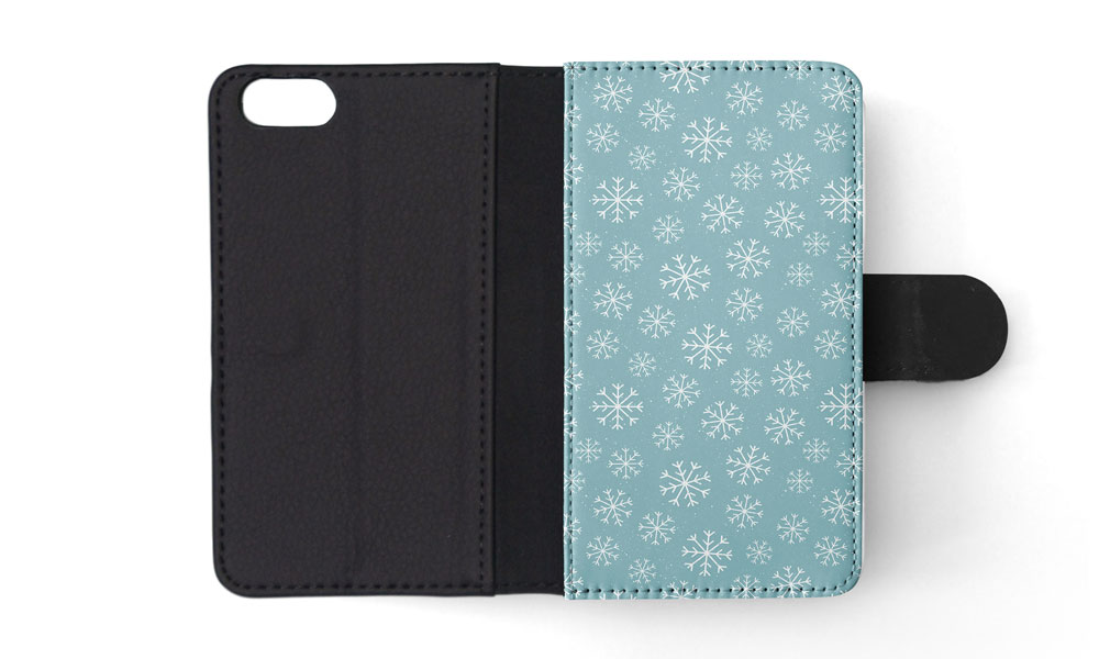 FLIP CASE FOR APPLE IPHONE|WINTER SNOW FLAKE PATTERN #1 - Imagen 172 de 193