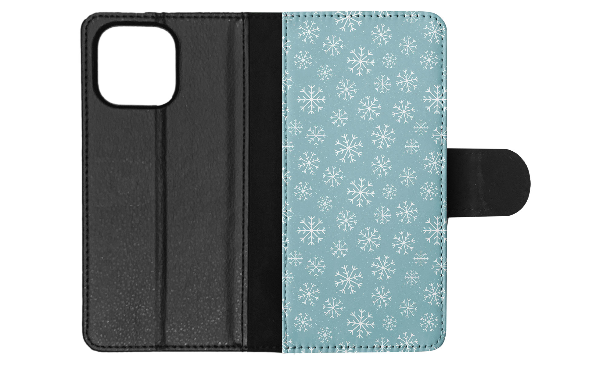 FLIP CASE FOR APPLE IPHONE|WINTER SNOW FLAKE PATTERN #1 - Imagen 69 de 193
