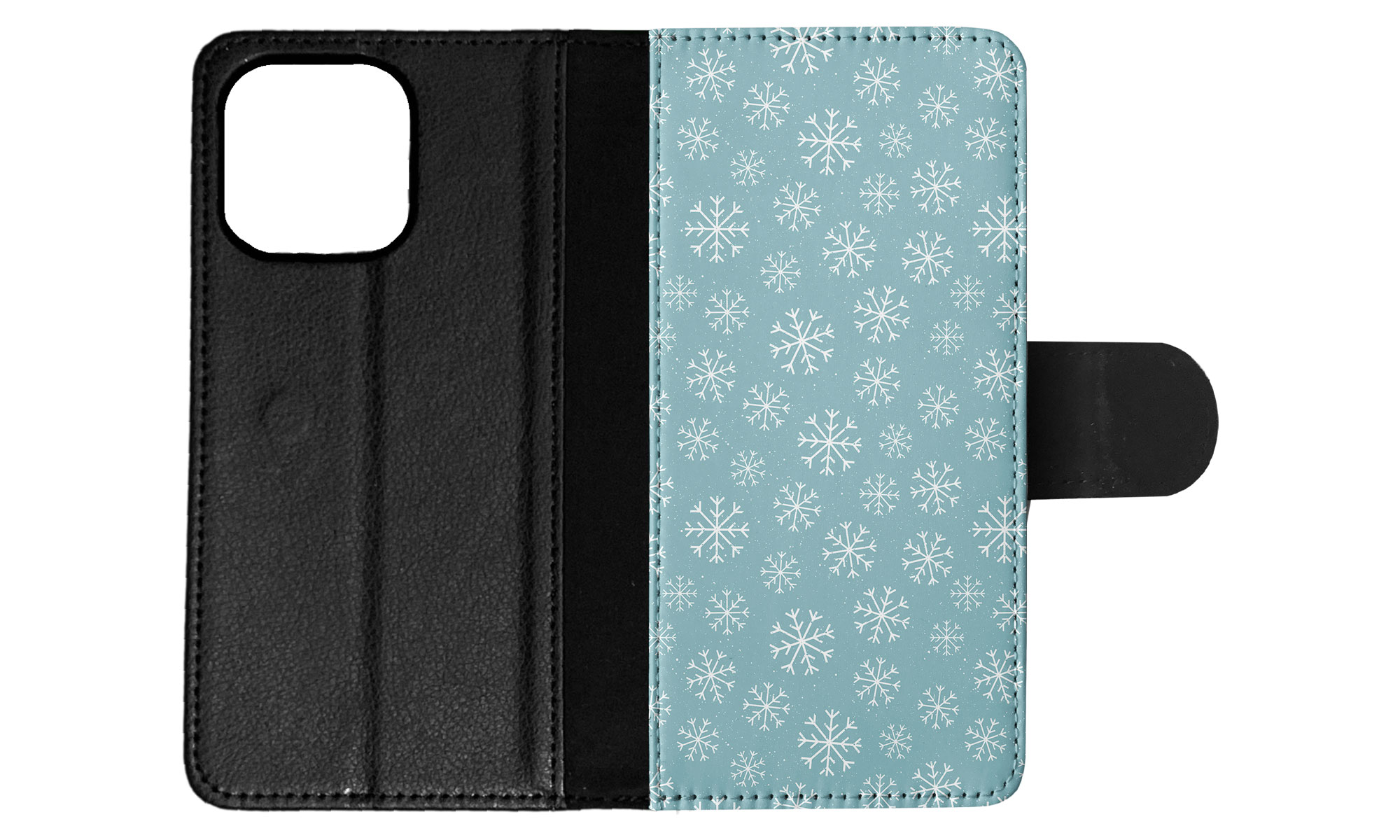 FLIP CASE FOR APPLE IPHONE|WINTER SNOW FLAKE PATTERN #1 - Imagen 49 de 193