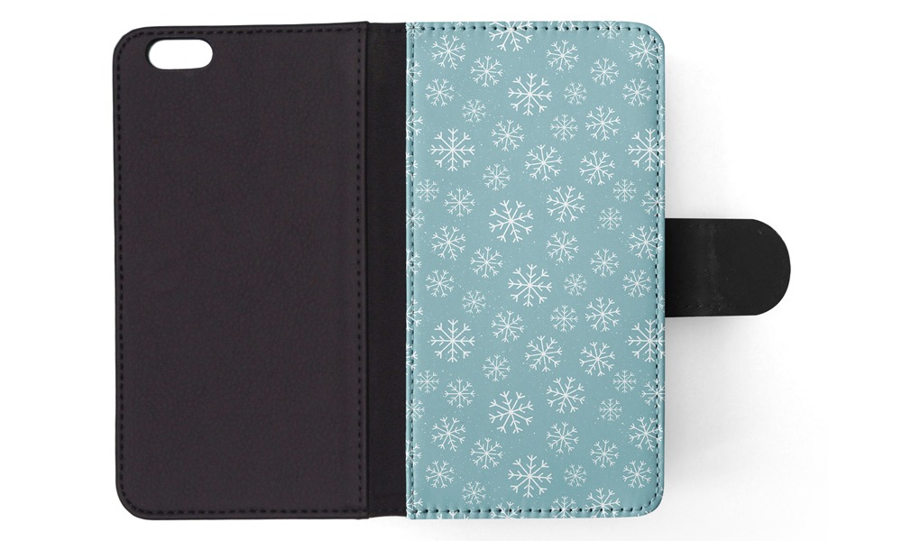 FLIP CASE FOR APPLE IPHONE|WINTER SNOW FLAKE PATTERN #1 - Imagen 152 de 193