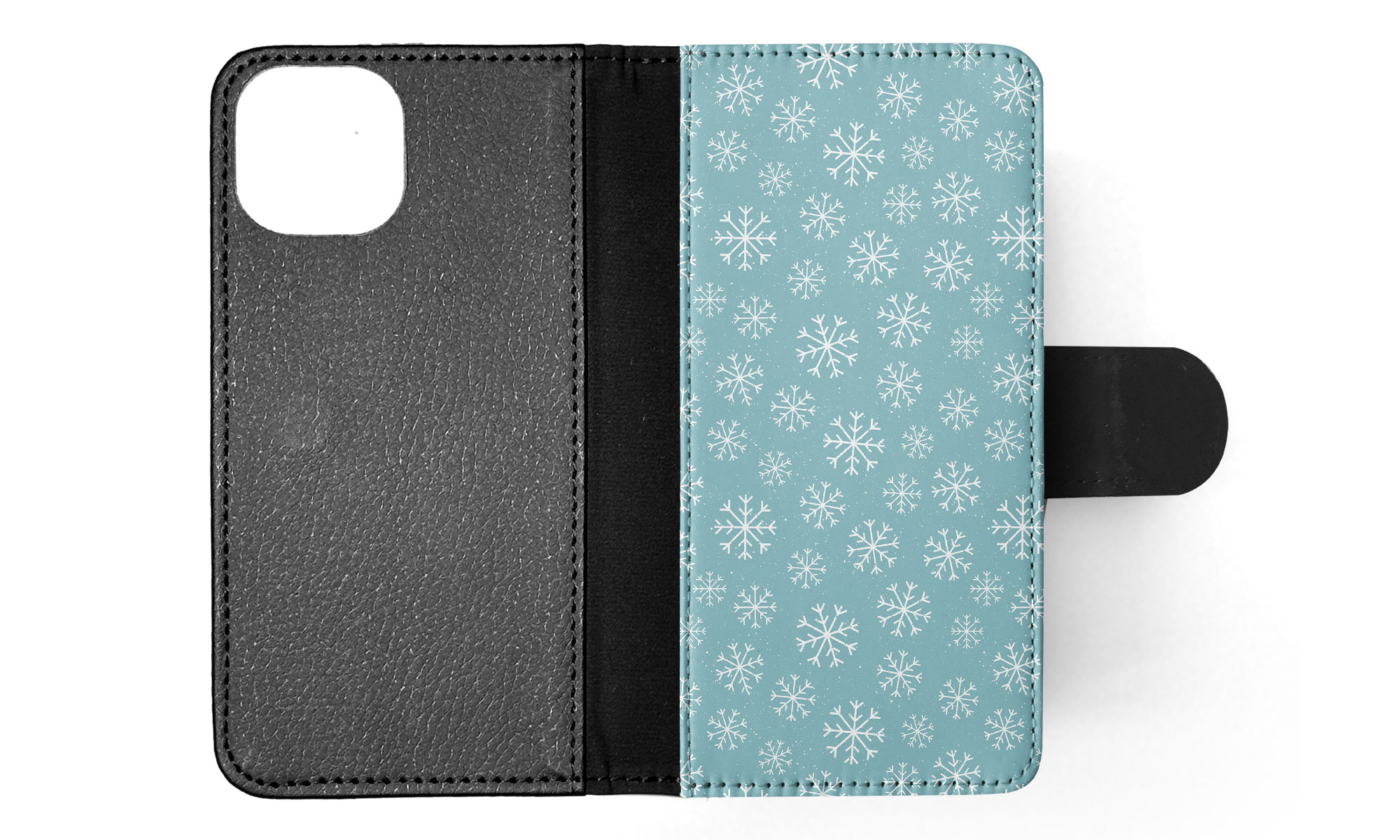 FLIP CASE FOR APPLE IPHONE|WINTER SNOW FLAKE PATTERN #1 - Imagen 44 de 193