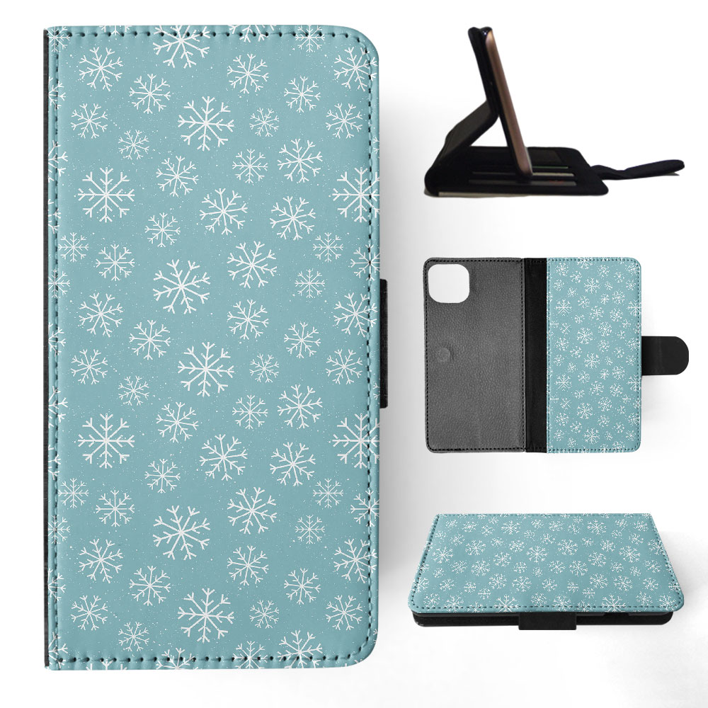 FLIP CASE FOR APPLE IPHONE|WINTER SNOW FLAKE PATTERN #1 - Imagen 36 de 193