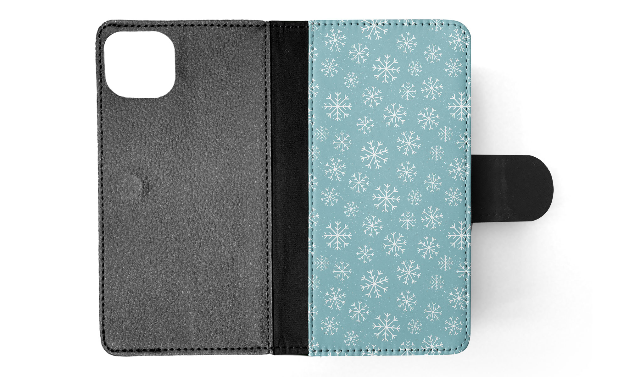 FLIP CASE FOR APPLE IPHONE|WINTER SNOW FLAKE PATTERN #1 - Imagen 39 de 193
