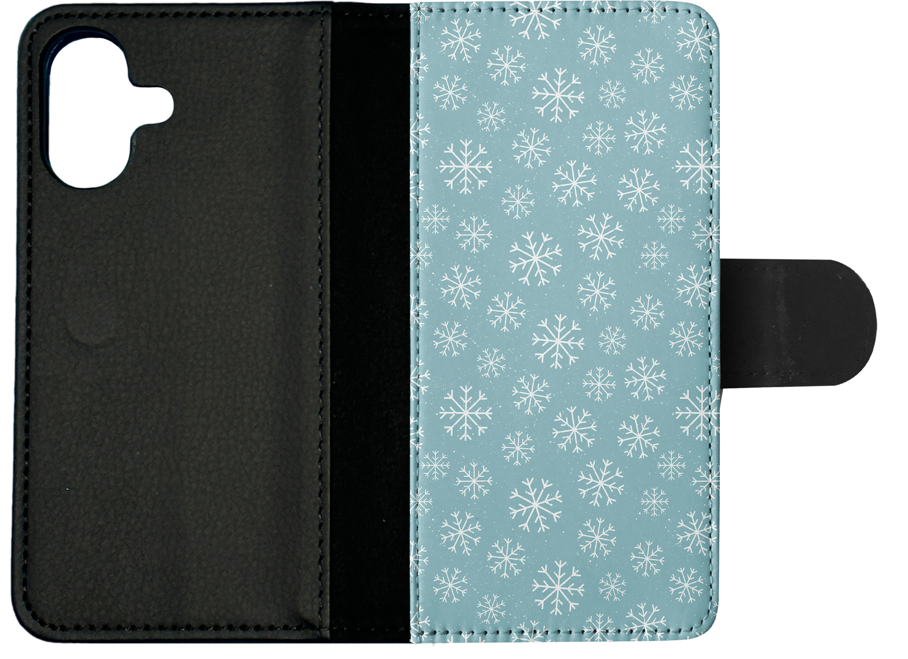 FLIP CASE FOR APPLE IPHONE|WINTER SNOW FLAKE PATTERN #1 - Imagen 24 de 193