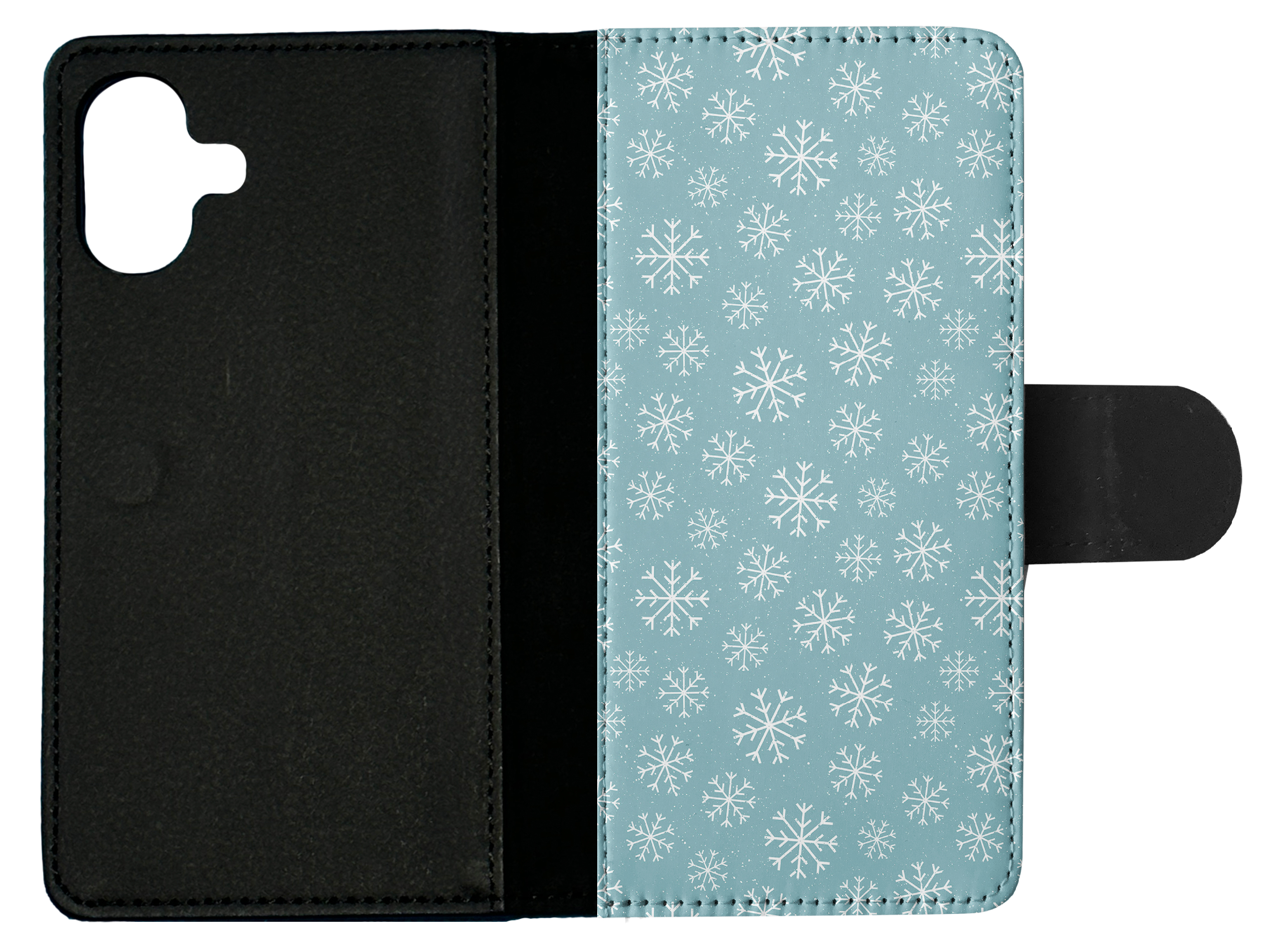 FLIP CASE FOR APPLE IPHONE|WINTER SNOW FLAKE PATTERN #1 - Imagen 19 de 193