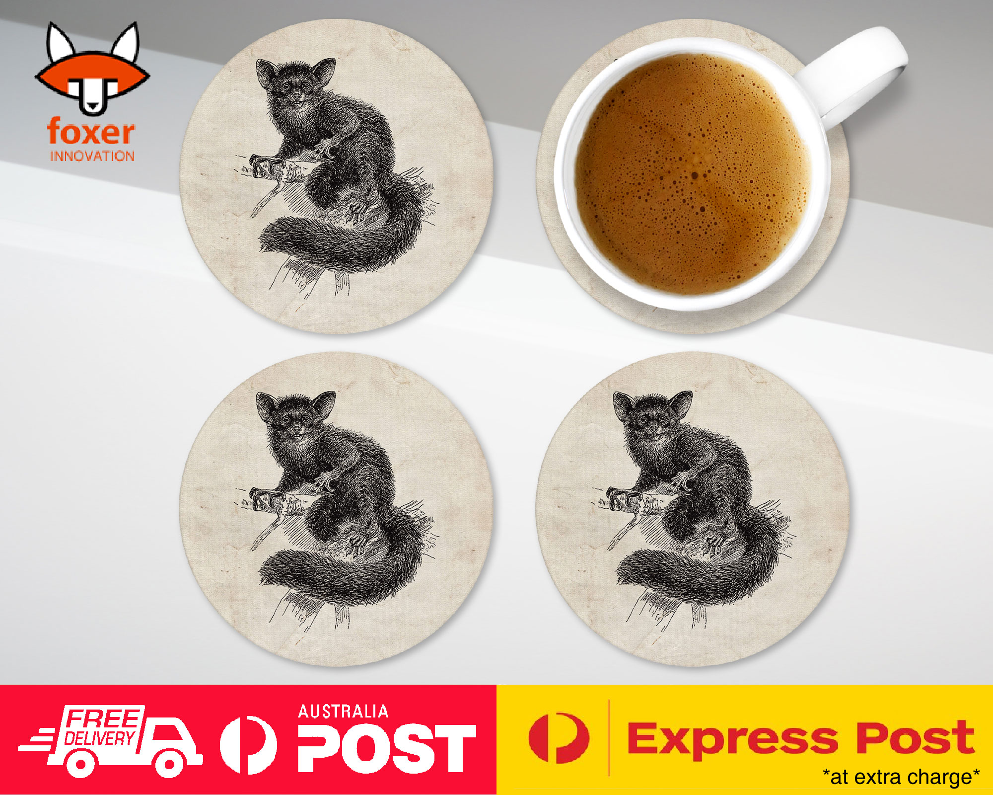 COASTER COFFEE DRINKING MAT|AYE-AYE - Imagen 3 de 21