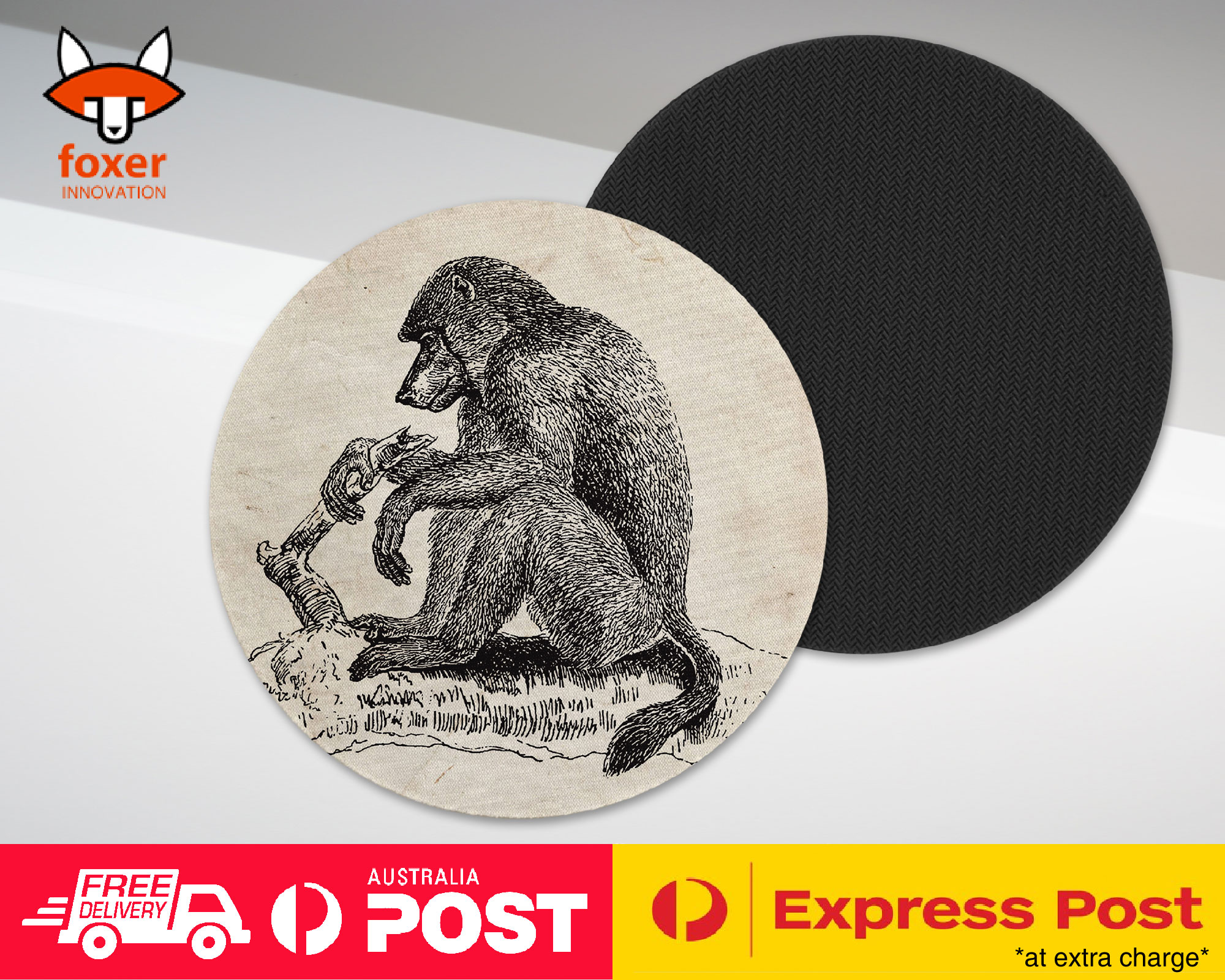 COASTER COFFEE DRINKING MAT|CHACMA-BABOON MONKEY