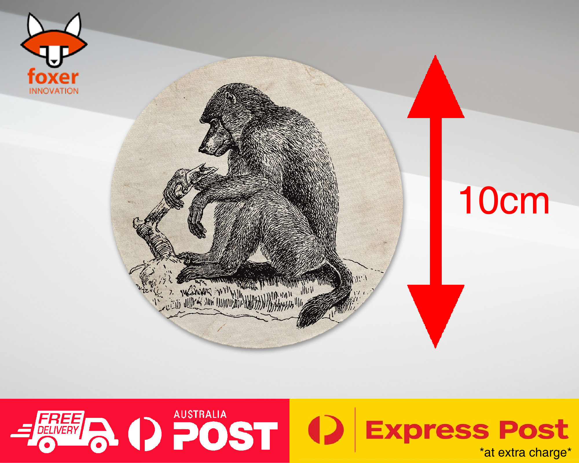 COASTER COFFEE DRINKING MAT|CHACMA-BABOON MONKEY