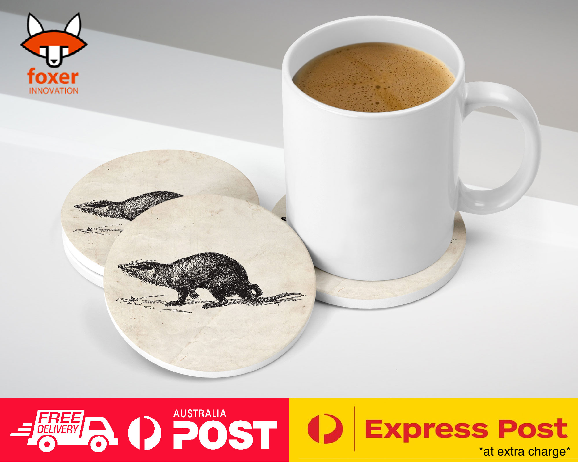 COASTER COFFEE DRINKING MAT|GYMNURA FISH