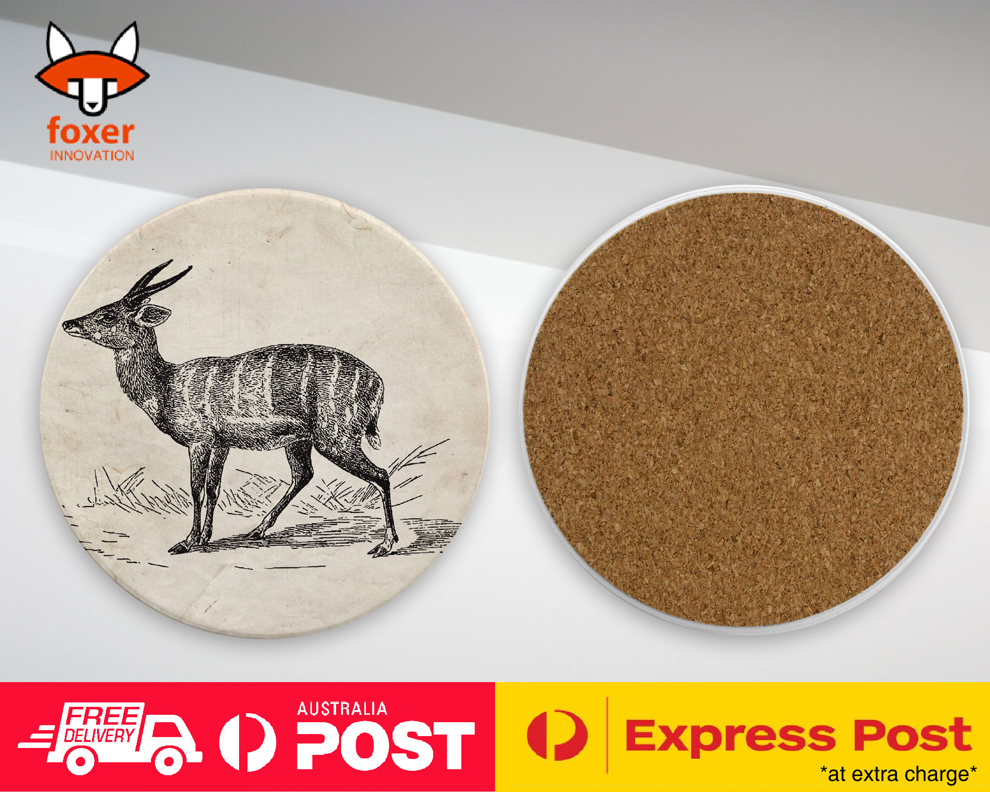 COASTER COFFEE DRINKING MAT|HARNESSED-ANTELOPE - Imagen 8 de 21