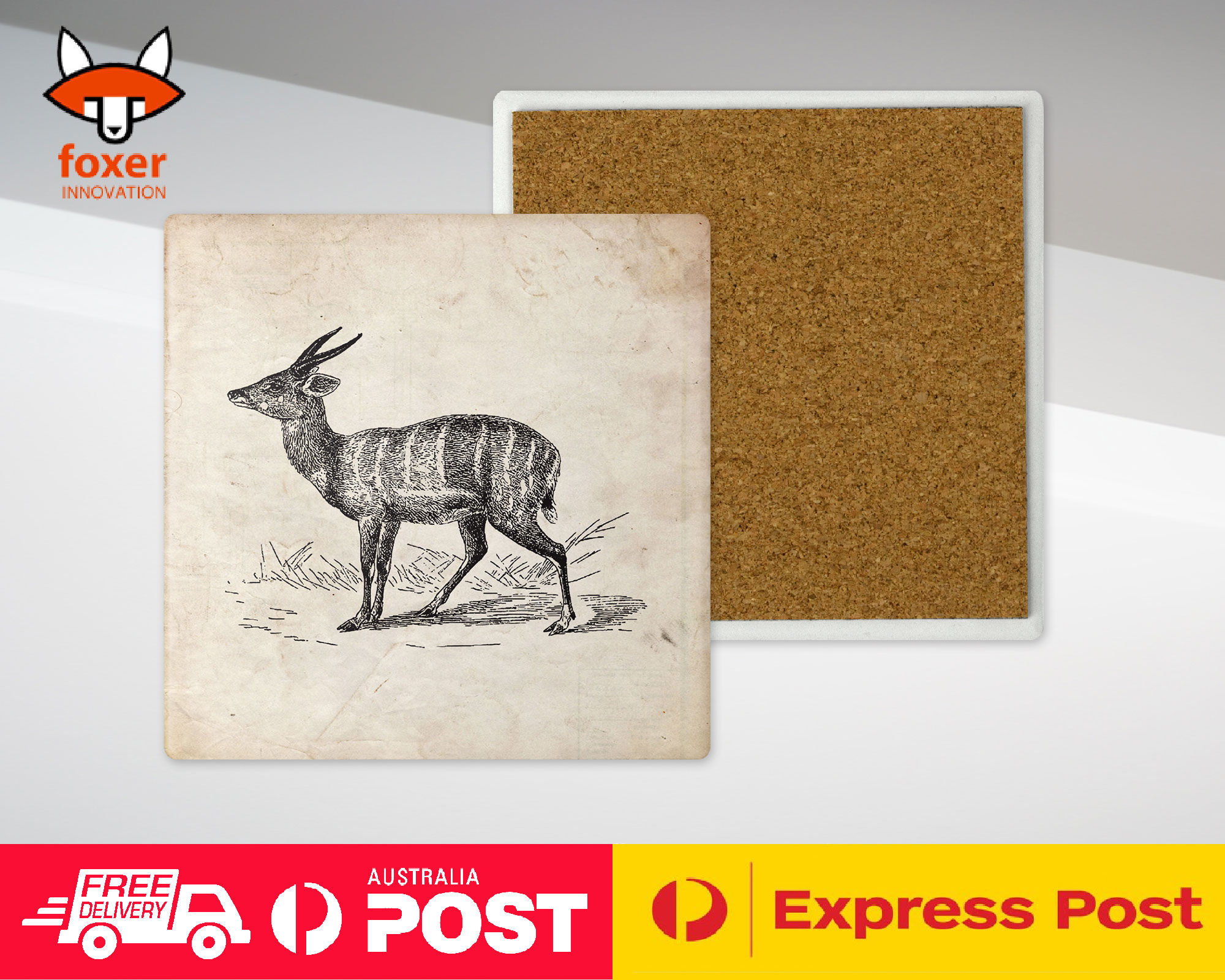 COASTER COFFEE DRINKING MAT|HARNESSED-ANTELOPE - Imagen 18 de 21