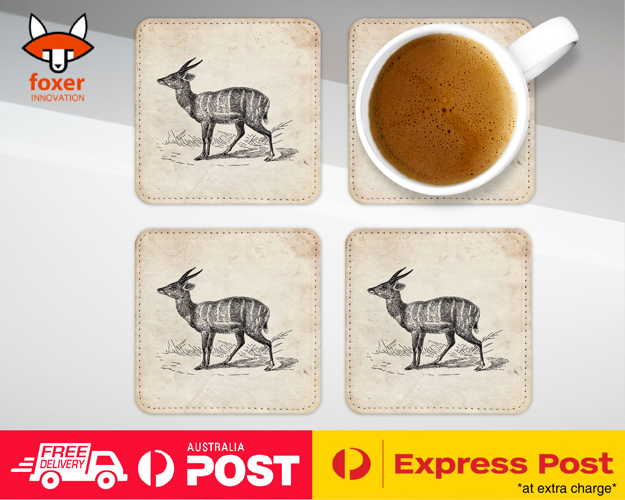 COASTER COFFEE DRINKING MAT|HARNESSED-ANTELOPE - Imagen 16 de 21