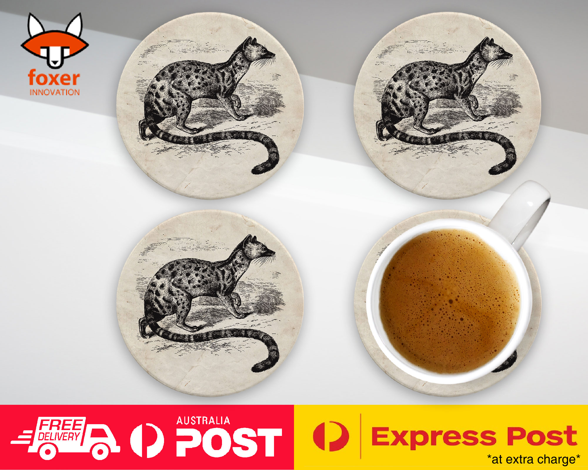 COASTER COFFEE DRINKING MAT|POIANA BIRD - Imagen 9 de 21